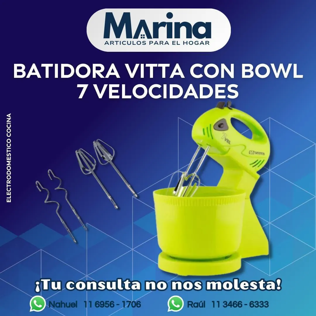 Batidora Vitta con Bowl 7 Velocidades